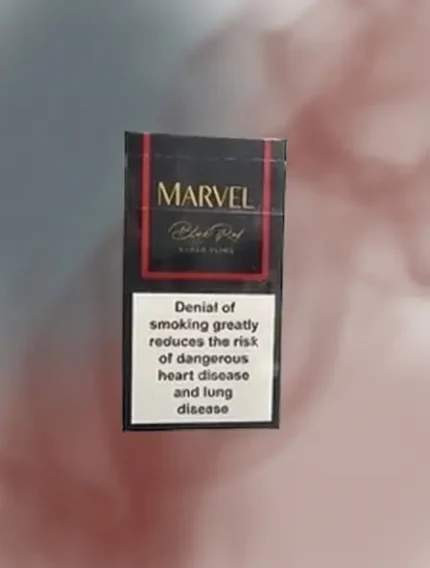 Marvel Black Red Superslim Sigara