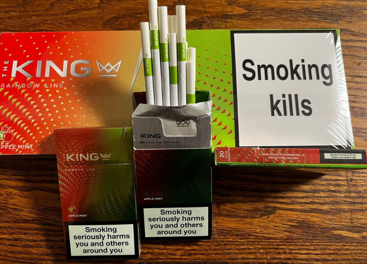 King Rainbow Line Apple Mint Sigara